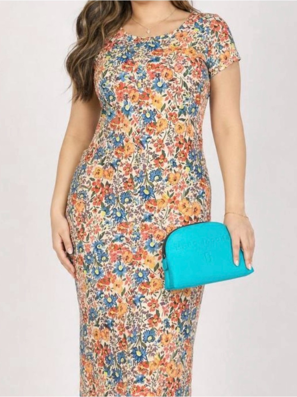 Floral Print Summer Dress Women's Large Cottage Garden Boho Island Boutique - Picture 2 of 10
